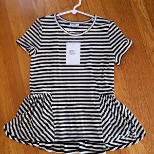 Love Fire Girls L Striped Top